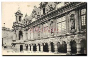 Old Postcard La Rochelle From the Court & # 39Hotel Town