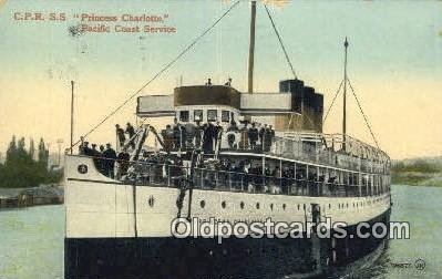 CPR SS Princess Charlotte Ferry Ship 1921 crease left bottom corner,, light c...