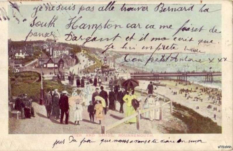 PIER AND SANDS BOURNEMOUTH ENGLAND 1907