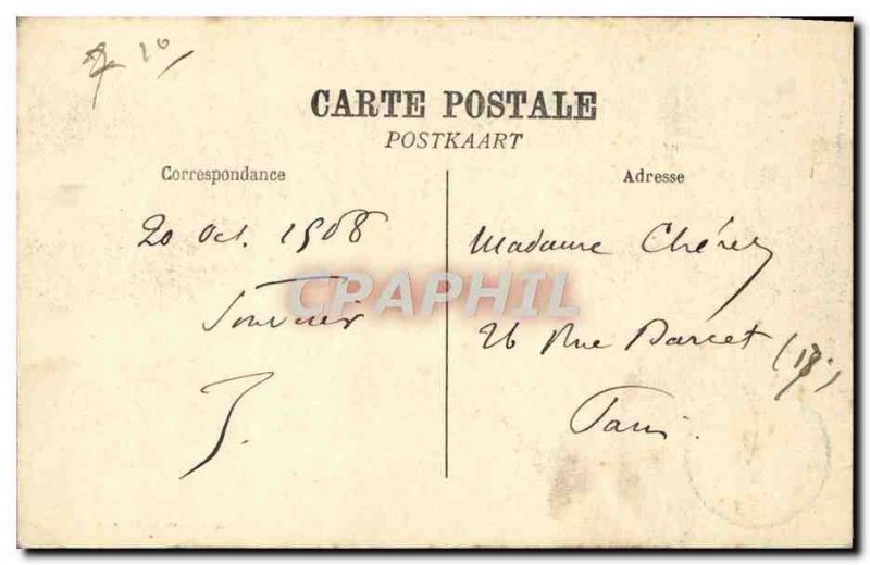 Old Postcard Panorama Antwerp