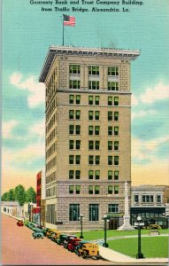 1940s Postcard LA Alexandria Louisiana Guaranty Bank Trust Company Building S19