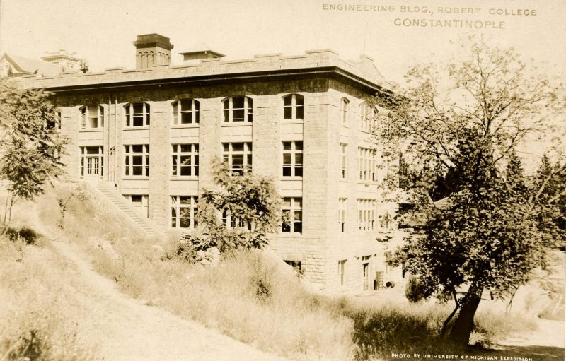 Turkey - Constantinople (Istanbul). Robert College, Engineering Building.  *RPPC