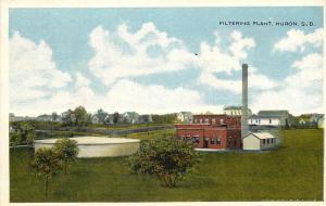 Vintage Postcard Filtering Plant Huron SD Beadle County