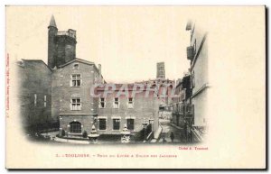 Toulouse - Tour Lycee - Church of the Jacobins - Old Postcard