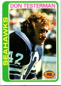 1978 Topps Football Card Don Testerman Seattle Seahawks sk7460