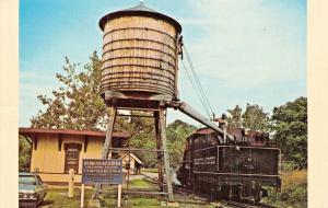 DELAWARE~WILMINGTON WESTERN RAILROAD-STEAM LOCO TAKING WATER GREENBANK POSTCARD