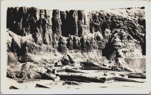 Egypt Thebes General View of Deir-EL-Bahari Vintage RPPC C093