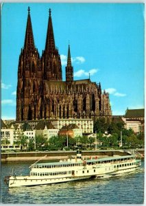 Postcard - Cathedral and Steamer Dock - Cologne, Germany