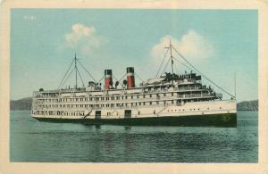 Quebec Tadoussac & St Lawrence Steamships Between Montreal &  Saguenay--Postcard