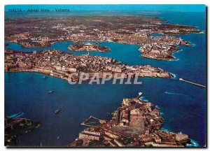 Postcard Modern Malta Valletta Aerial View