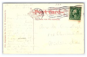 Postcard Carnegie Library Washburn College Topeka Kans. Kansas c1913 Postmark