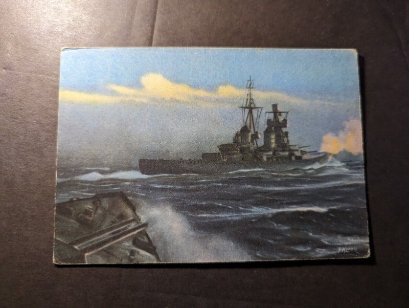 Mint Italy Military Naval WWII Postcard The Italian Navy