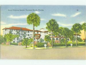 Unused Linen PRINCESS HOTEL Daytona Beach Florida FL hr8016