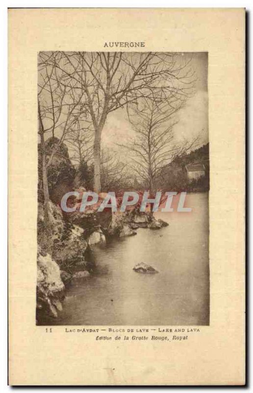 Lac d & # 39Aydat - Blocks Washing - Old Postcard