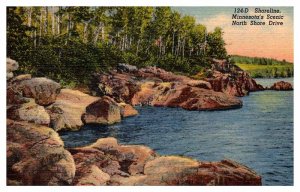 Postcard WATER SCENE Duluth Minnesota MN AQ6174