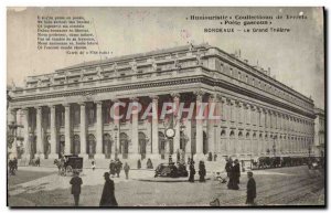 Old Postcard Bordeaux Grand Theater