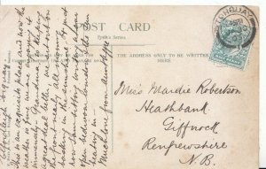 Genealogy Postcard - Robertson - Heathbank - Giffnock - Renfrewshire - Ref 4805A