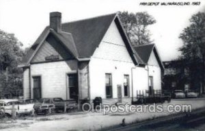 PRR Depot, Valparaiso, IN, USA Kodak Real Photo Paper Train Railroad Station ...