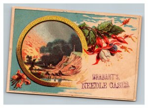 Vintage 1880's Victorian Trade Card Brabant's Needle Cases England UK