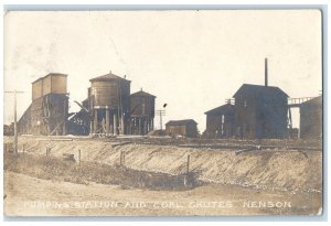 1910 Pumping Station And Chutes Nelson Rockfalls Illinois IL RPPC Photo Postcard