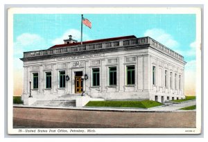 United States Post Office Building Petoskey Michigan MI WB Postcard E19