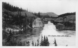 RPPC MILES CANYON YUKON RIVER ALASKA REAL PHOTO POSTCARD (c. 1920s)