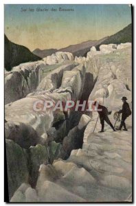 Old Postcard On the Bossons Glacier Mountaineering