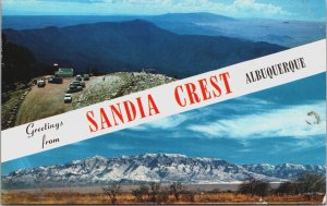 Greetings From Sandia Crest Albuquerque New Mexico Postcard C110