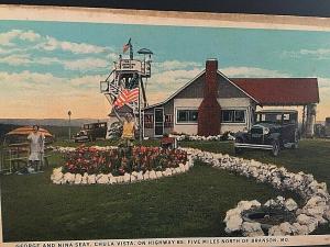 Postcard  George & Nina Seay,Chula Vista, Hwy. 65, near Branson, MO      U6