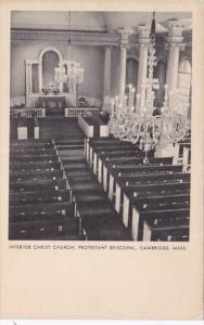 Massachusetts Cambridge Interior Christ Church Protestant Episcopal