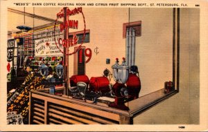 Linen PC Webb's Dawn Coffee Roasting Room and Citrus Fruit Dept St Petersburg FL