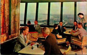 Interior Stouffer's Top of the Rock Restaurant Chicago Illinois Chrome Postcard