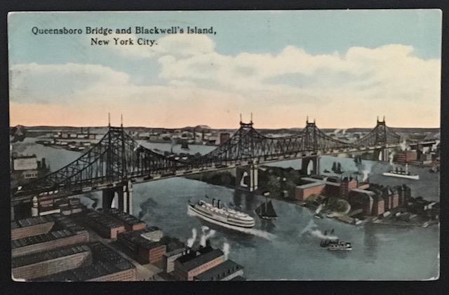 Queensboro Bridge and Blackwell's Island NYC 1916 The American Art Publ Co 84