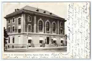 1911 US Government Building Exterior Fergus Falls Minnesota MN Posted Postcard