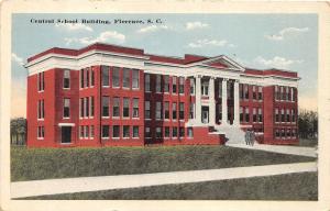 D51/ Florence South Carolina SC Postcard c1910 Central School Building