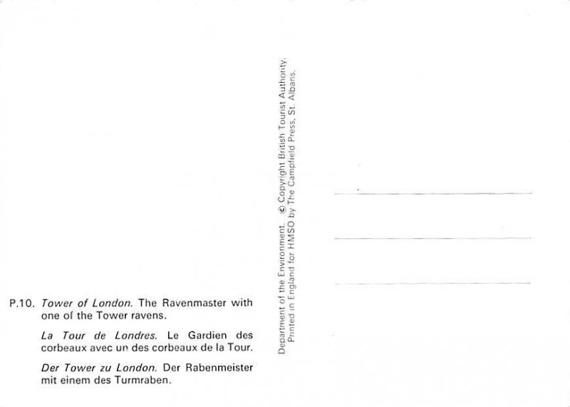 Ravenmaster And Tower Raven Ravenmaster And Tower Raven, Tower Of London