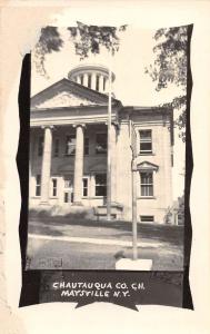 Maysville New York view of Chautauqua Co Courthouse real photo pc Y12258