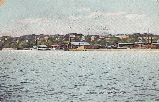 New York Geneva View From Seneca Lake 1908 Rotograph