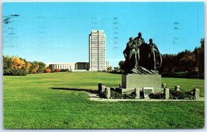 Postcard - Pioneer Family, State Capitol Grounds - Bismarck, North Dakota