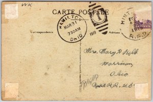 1919 Angers Le Kiosque Du Jardin Du Mail Vers La Maire France Posted Postcard