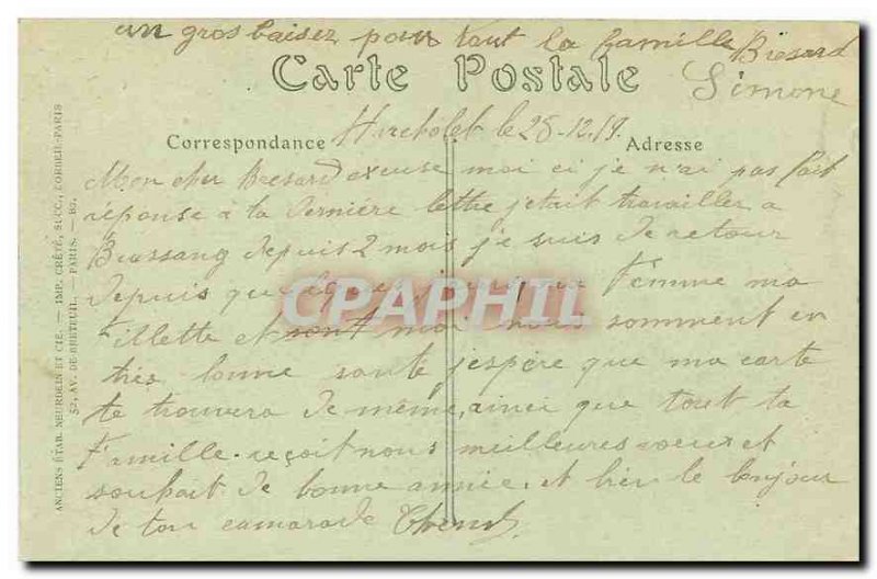 Old Postcard Bussang La Vallee Hutte