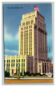 Vintage 1955 Postcard City Hall Building and Grounds in Atlanta Georgia