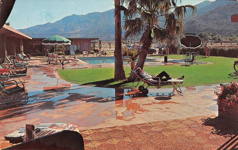 DESERT RIVIERA California PALM SPRINGS, CA Swimming Pool 1960s Vintage Postcard