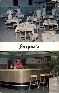 Naples FL Florida Jacque's Restaurant c1950-60s Vintage Postcard