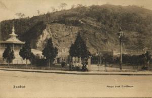 brazil, SANTOS, Praça José Bonifacio (1899)