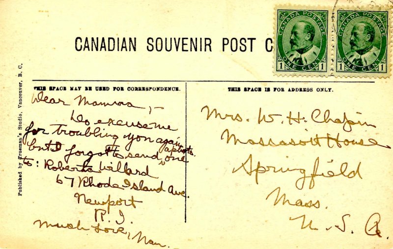 Canada - BC. Passenger Train in the Canyon