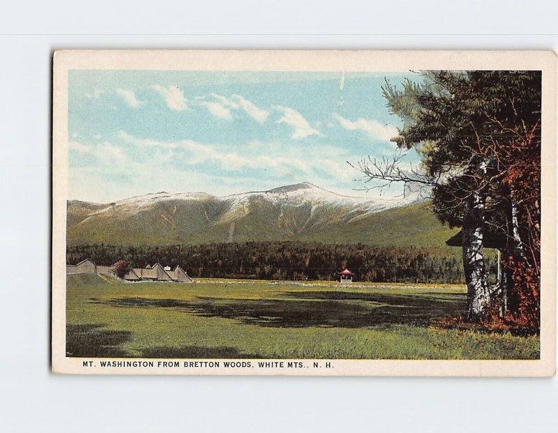 Postcard Mt. Washington from Bretton Woods White Mountains New Hampshire USA