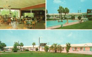 Vintage Postcard Dreamland Motel Facilities Sylvania Georgia GA Swimming Pool
