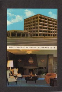 AZ First Federal Savings Bank Statesman Club Tucson Arizona Postcard