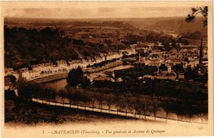 CPA CHATEAULIN - vue générale et Avenue de QUIMPER (252454)